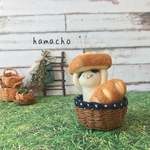 【羊毛フェルト】春のパンフェスティバル 猫 さん ピンクッション（バタートースト）