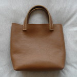 牛革  ミニトートバッグ　キャラメル 