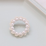 パールレースブローチ*pearl lace broach