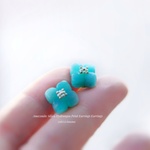 アマゾナイト/お花ピアス/イヤリング/紫陽花