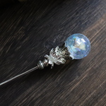 [Element Orb Rod(Ice)]　魔法石輝くシンプルな魔法の杖簪