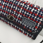 新入荷SALE♡LINTON社製ツイード長財布(トリコロール)