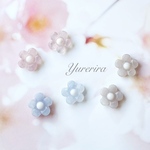 ぷっくりフラワー✿︎ピアス