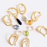 新金具追加【SELECT・片耳】個性派♪　天然石カラフルストーン　一粒　イヤーカフ 