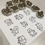 消しゴムはんこ 先生確認用スタンプ 7点セット