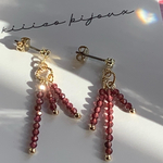 ガーネット♥️ピアス