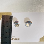 C様専用有田焼ページ 有田焼 金継ぎ ピアス イヤリング  small size / ブルー陶片　 伝統工芸