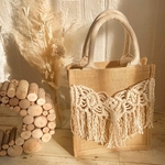A6 マクラメジュートバッグ✴︎jute my bag