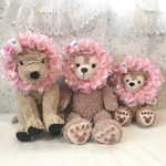 顔出しシリーズ❤︎犬用❤︎さくらリース&お団子リボン❤︎ライトピンク