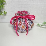 巾着　化粧ポーチ　リバティ　エデナム