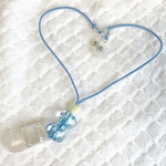 補聴器ストラップ ラベンダー系 両耳用