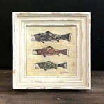 額付き コラージュ ミニ原画 　鯉のぼり~antique~