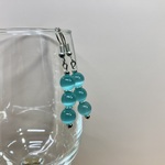 キャッツアイ ピアス(ピンク) フックピアス 8mm　(シルバー)　イヤリング、樹脂フック変更可　樹脂ピアス シンプル　ハンドメイド