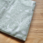 サイズオーダー お昼寝布団カバー 北欧デザイン グリーン　テキスタイル カラフル 敷布団 掛け布団　アニマル