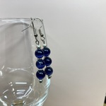 ガーネット ピアス 一粒フックピアス 10mm (ゴールド) イヤリング、樹脂フック変更可　樹脂ピアス シンプル パワーストーン 天然石