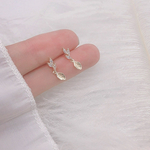 ✨❂ミニミニ　ビジュー&リーフ　s925ピアス❂