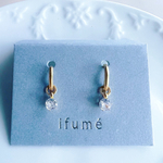 New!つけっぱなしOK！小さなハギーフープのジルコニアピアス