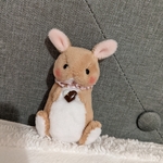 テディベア　こうさぎ　ぬいぐるみ　チョコレート　オレンジ