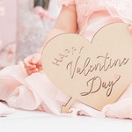 【木製　バレンタイン プレート】 レターバナー　木製バナー　飾り付け　Valentine　バレンタインデー　チョコレート　ホワイトデー　ハート　木製ガーランド　バレンタイン飾り　ハッピーバレンタイン