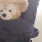 sさま専用☆よだれカバー&首回りカバー☆フリルたっぷりカバー☆両面ダブルガーゼ☆チャコール☆リボンなし