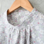 【期間限定SALE♡4/25まで】リバティ＊スタンドカラーブラウス （Lサイズ)
