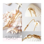 【18KGF】小豆チェーン約45cm  18kゴールドフィルド