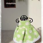 ミニチュアお洋服☆むうむうの「お着替えできるあみぐるみシリーズ」専用ワンピース