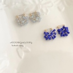 ♪ガラスビーズピアス／♪♪フープピアス