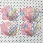 NEW ⭐️  二枚セット　キッズマスク🍭キャンディステッキ×カラフルハート