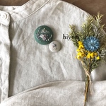 刺繍ブローチ　2個セット