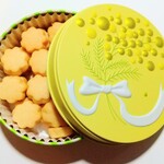 ☆カルピスバターのショートブレッド缶　ハニーレモン味（お菓子のミカタ・ミモザ缶）