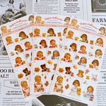 《1シート》④ペーパードールメイト  Doll sticker 2551