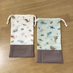 カトラリー用巾着袋＊恐竜