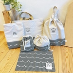 【manami032様専用】入園 入学 グッズ　black等組み合わせ5点セット　munimuni