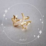 きれいめ☆星と月のイヤーカフ☆ お出かけに♪