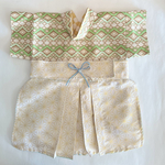 小型犬用着物袴(緑)Lサイズ