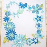 ブルー*お花Craft