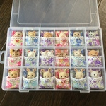 62【再販】シルバニア　赤ちゃん　ベッド　布団　ケース　収納　春の香り柄