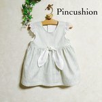 【サイズ80】ワンピース☆爽やかストライプ☆