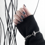 ステンレスボールチェーンブレスレット (×designed chain)