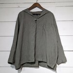 リネンのブルガリア軍セーラー　カーキ