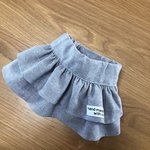 犬服　♡２段フリルスカート♡グレー