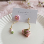 【3月12日販売開始】桜餅と桜和菓子のピアス/イヤリング