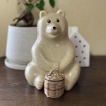 しろくまさんの丸バケツ型バッグ