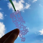 梅は咲いたか 桜はまだかいな 栞 江戸端唄 切文字