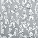 フレークシール14 モノクロゆるボーイ