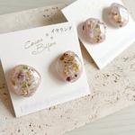 【SALE】イヤリング③(ピンクホワイト)