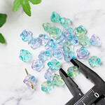 New!20個　ガラスのお花ビーズ　F