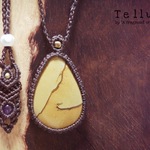 ｡: *ﾟ✲ฺ Tellus    ༘*ೄ˚ ワイルドホースジャスパーマクラメペンダント｡･*･:♪
