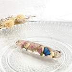 .*･ミニミニ蝶々とお花のヘアクリップ .ﾟ･*.#219【コラボ作品】